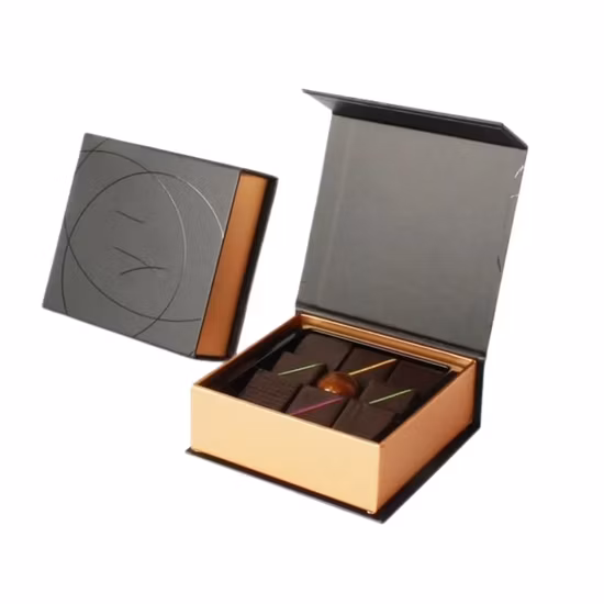 Sawtru Carved Cardboard Food Chocolate Candy Cookie Paper Gift Box with Clear PVC Window
