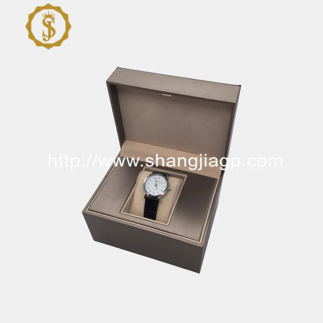 China Factory Luxury Handmade PU Leather Watch Storage Box Plastic Watch Gift Box Watch Packing Packaging Box