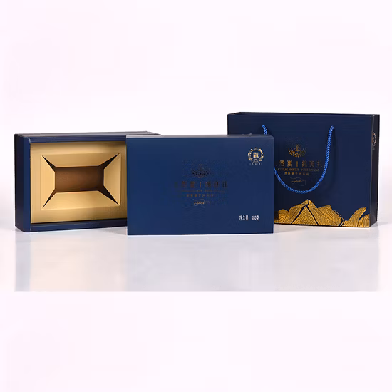 Custom Printed Corrugated Packing Box with Handle-White Gift Box for Bakery/Maruko/Fried Food/Fruit/Candy