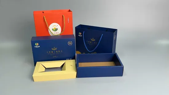 Custom Printed Corrugated Packing Box with Handle-White Gift Box for Bakery/Maruko/Fried Food/Fruit/Candy