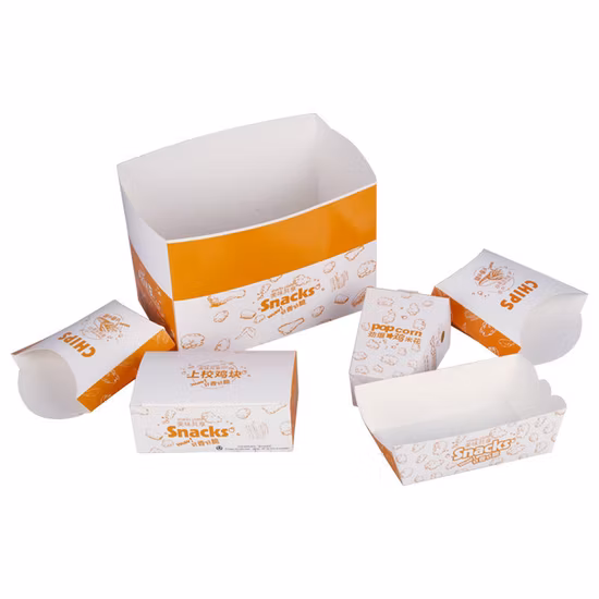 Custom Wholesale Tableware Bento Hamburger Fried Chicken Pasta Kraft Paper Packaging Food Box