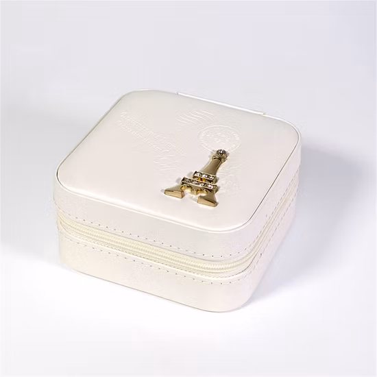High End Trendy Luxury Travel Jewelry Collection Box with Mirror