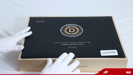 Customize Gold Paper Cosmetic Facial Mask Packaging Cosmetic Box